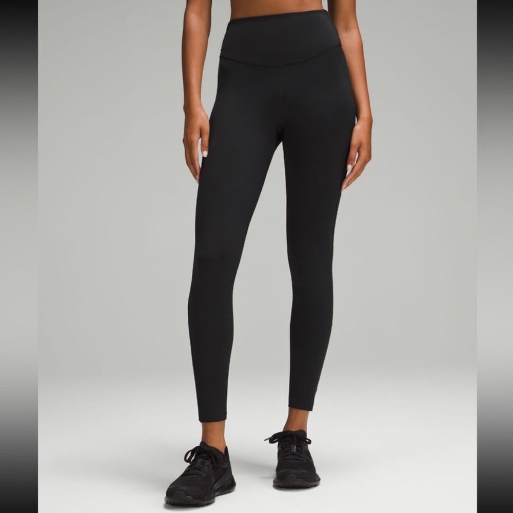 Lululemon Base Pace High-Rise Tight 28" *Brushed‎ Sz 10 in Black